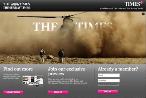 Άλλους 120.000 online αναγνώστες έχασαν οι Times του Λονδίνου λόγω του paywall