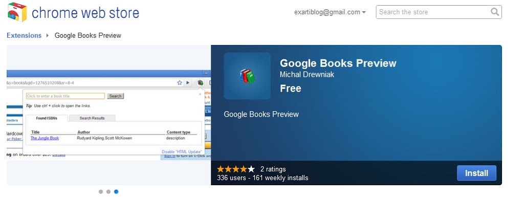 Google Books Preview για τον Chrome, το extension για άμεση πρόσβαση στο Google Books