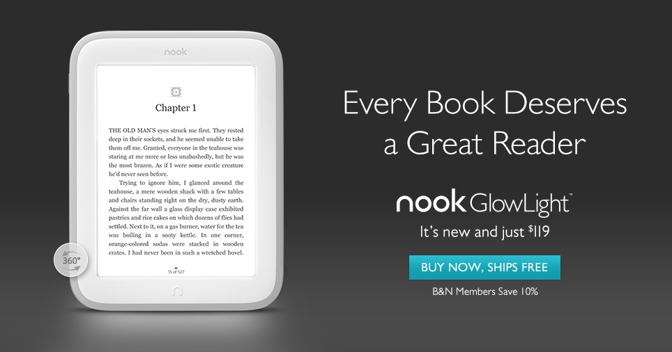 Nook GlowLight, νέος ηλεκτρονικός αναγνώστης από το Barnes & Noble