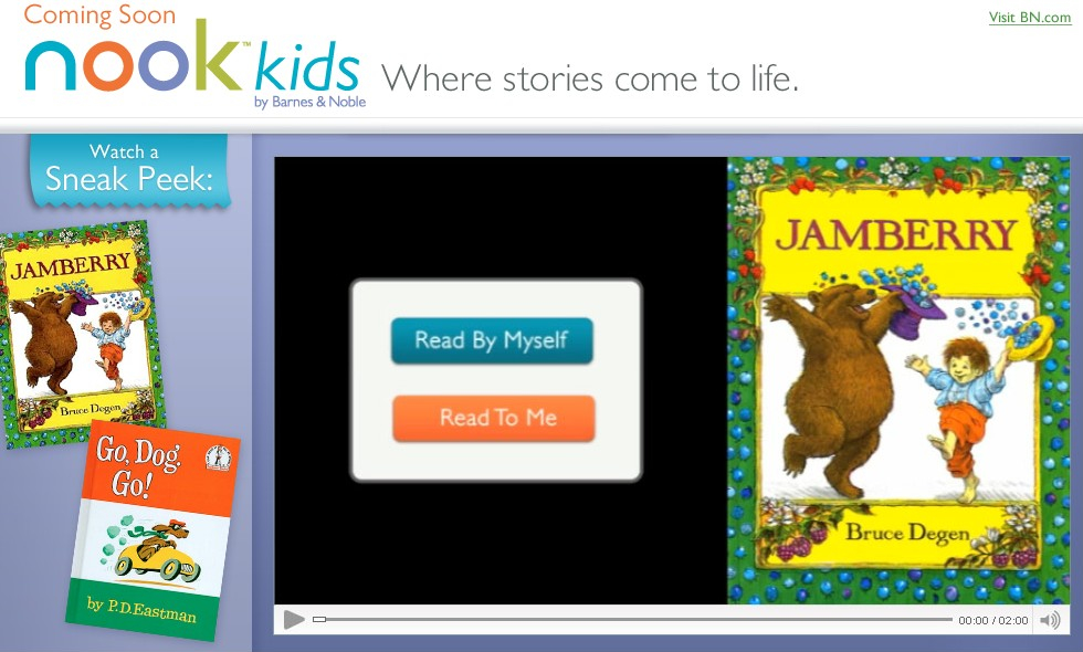 Nook Kids: παιδικά ebooks από τη Barnes & Noble