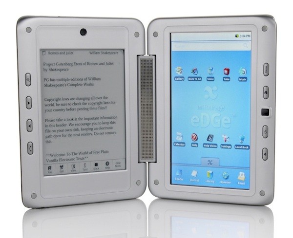 Στην Ευρώπη το enTourage Pocket eDGe, με δύο οθόνες αφής, ηλεκτρονικού χαρτιού και LCD