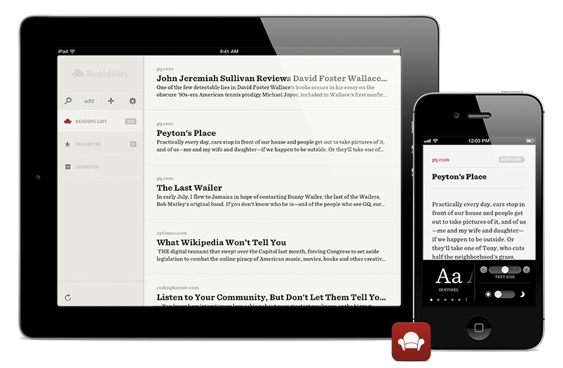 Εφαρμογή Readability για iPad και iPhone